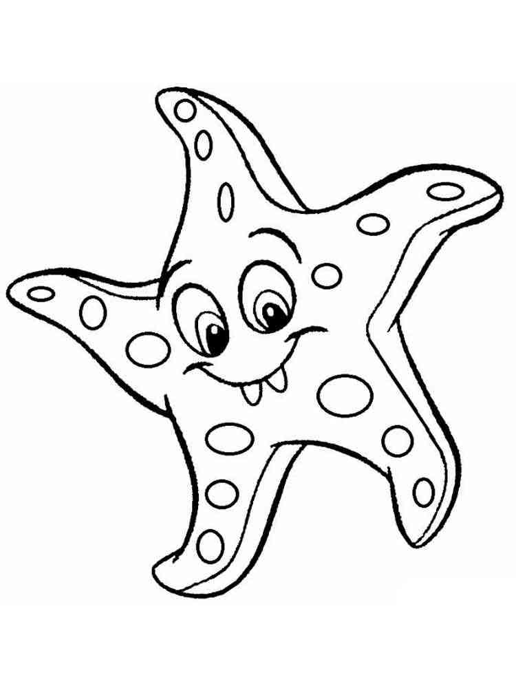 Starfish coloring pages 10